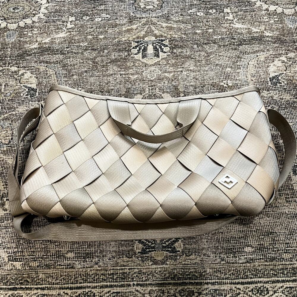 Maggie Bag Seatbelt Bag Tote Laptop Purse Taupe